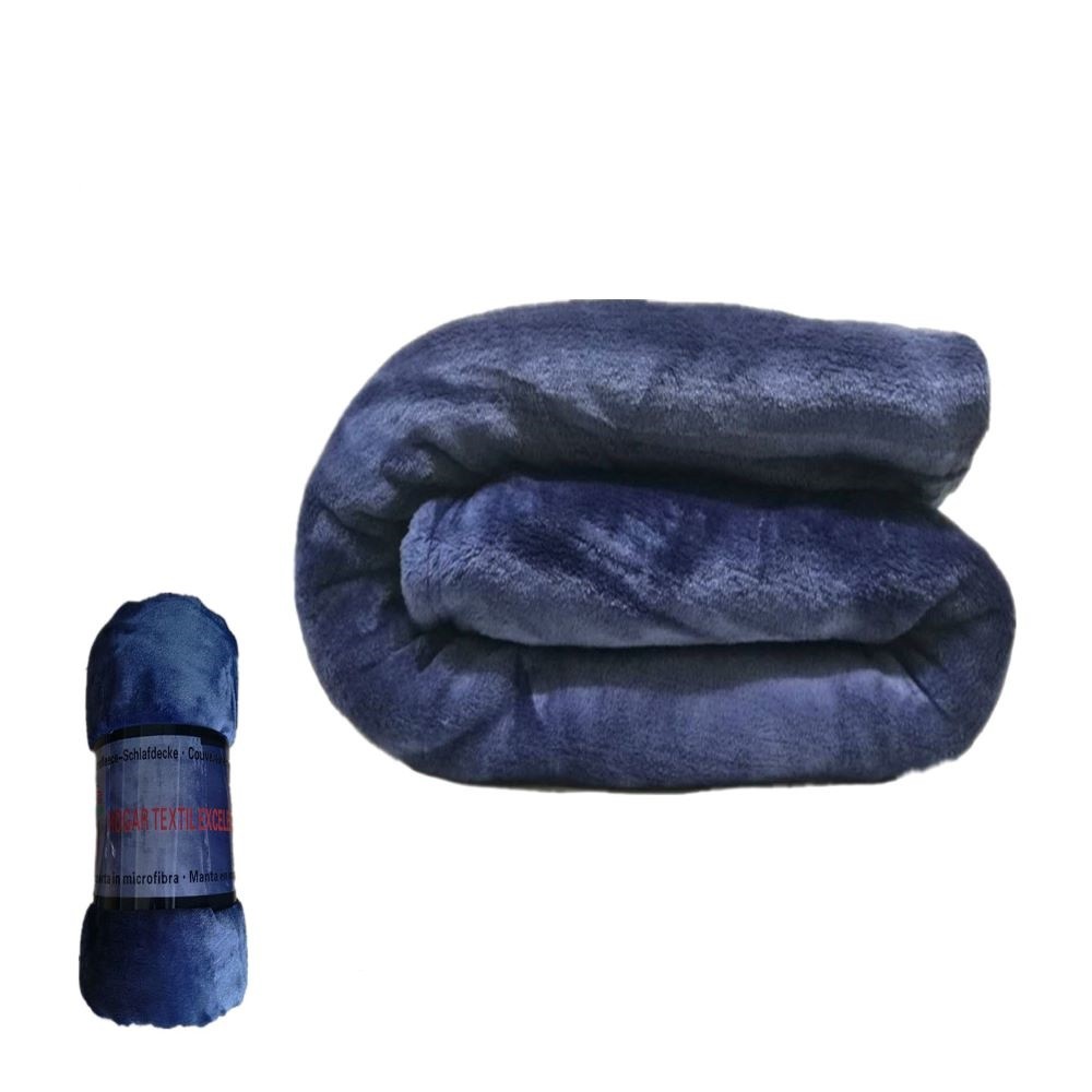 MANTA AZUL 130X160CM