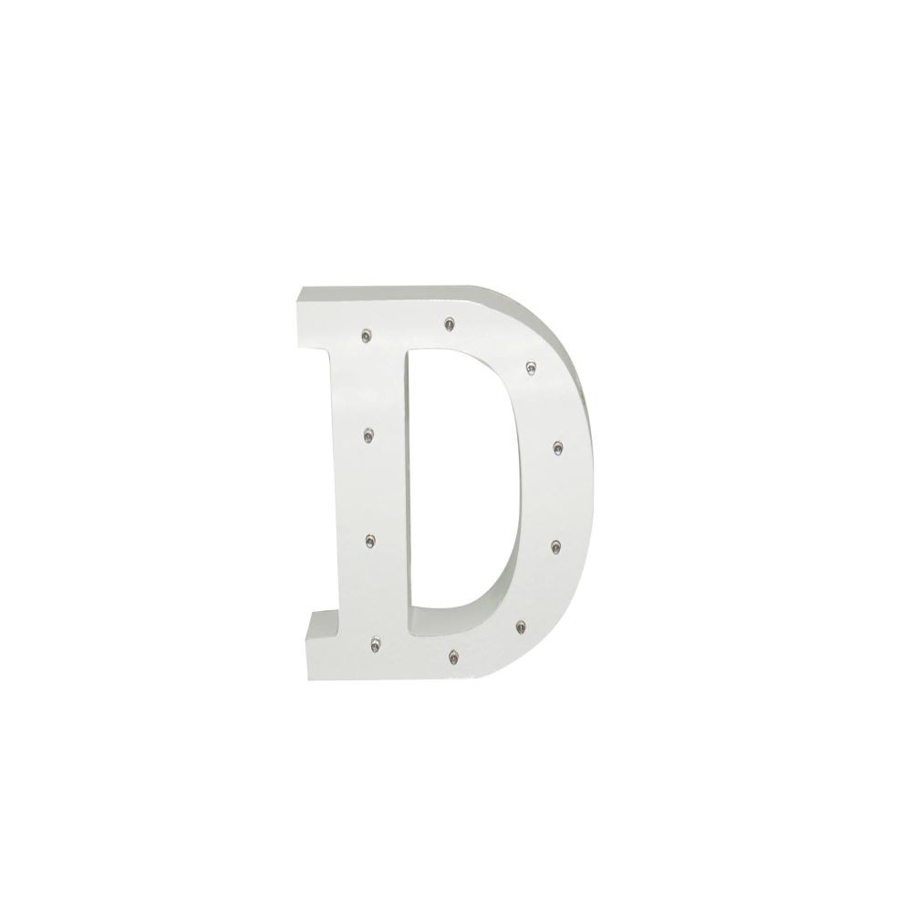 LETTER D W/LEDS