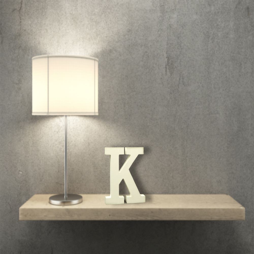 WHITE WOOD LETTER -K-
