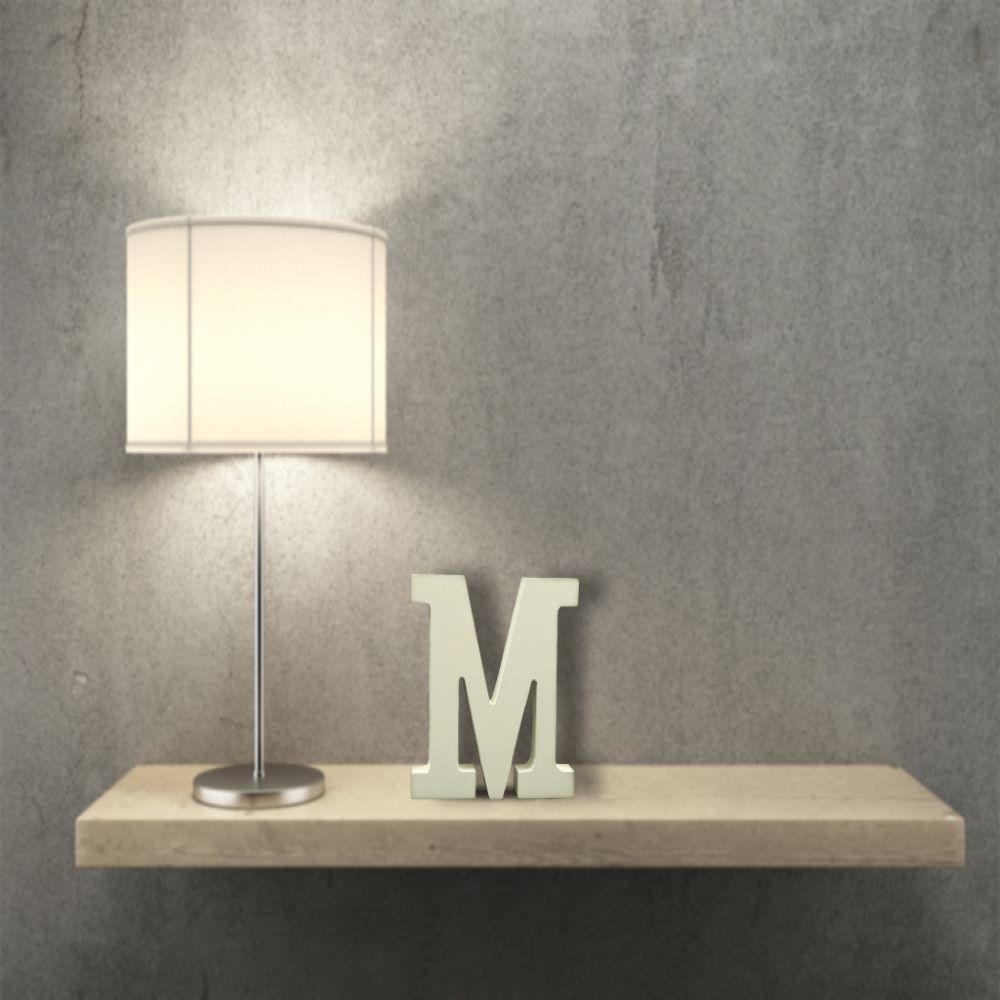 WHITE WOOD LETTER -M-