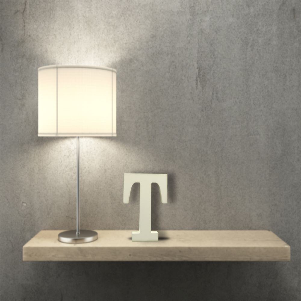 WHITE WOODEN LETTER -T-