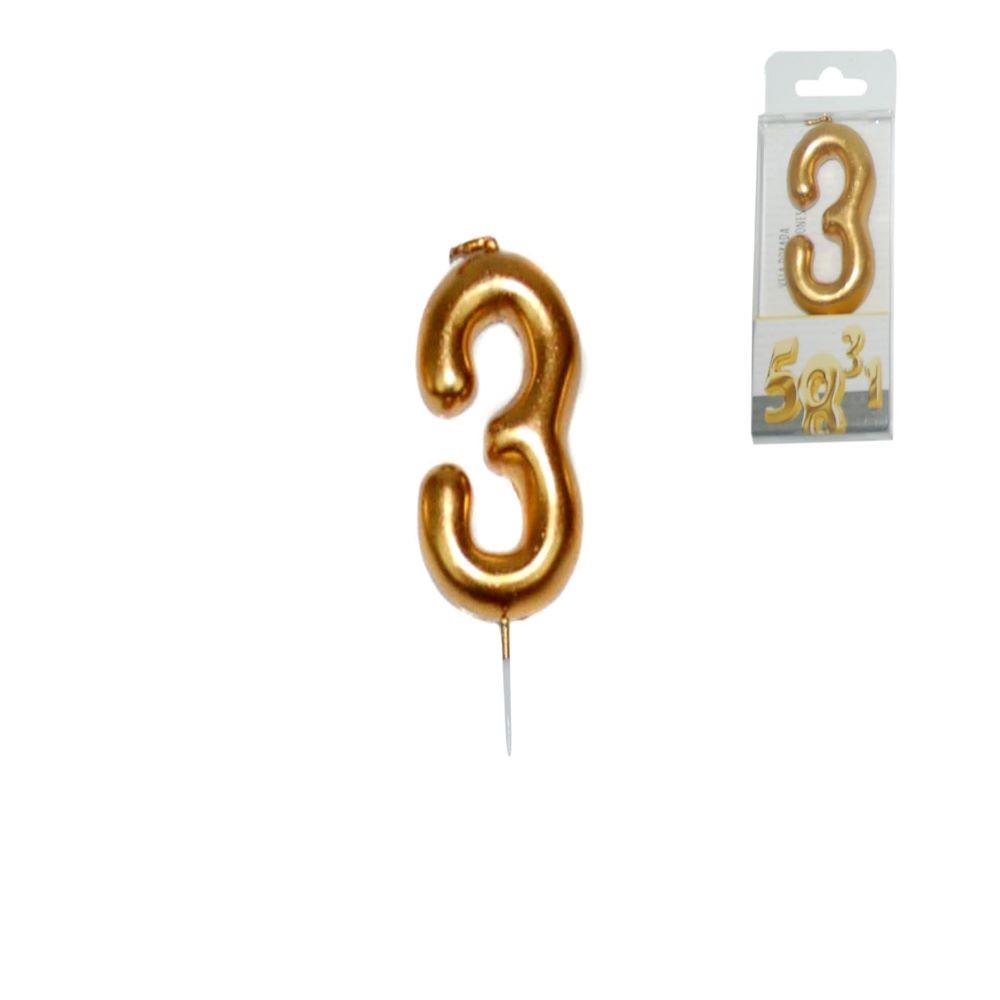 GOLDEN CANDLE NUMBER - 3