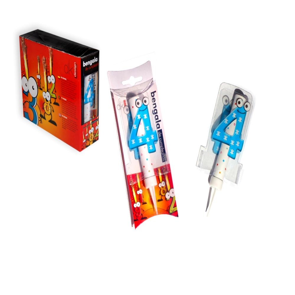 BENGALA CUMPLEAÑOS NUMERO 4