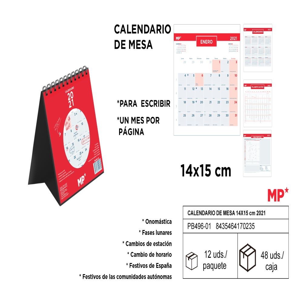 CALENDARIO DE MESA 14X15 CM