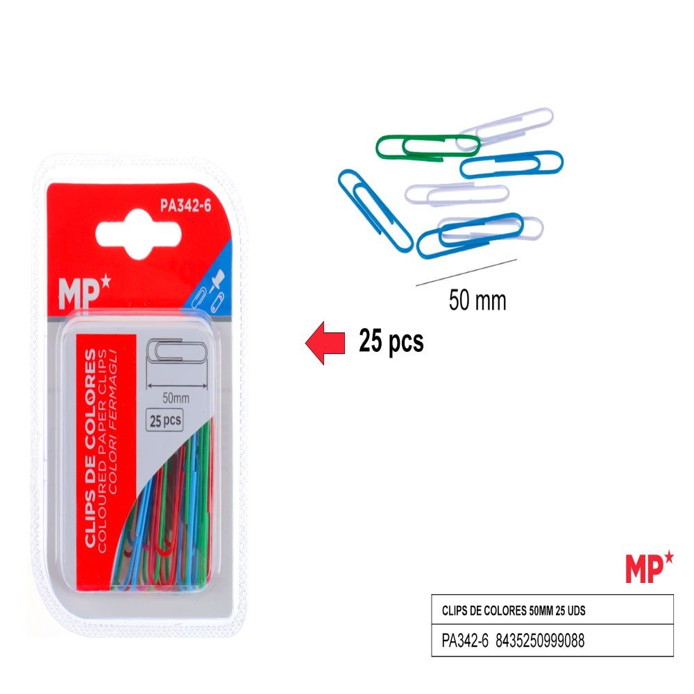 CLIPS COLORES 50MM
