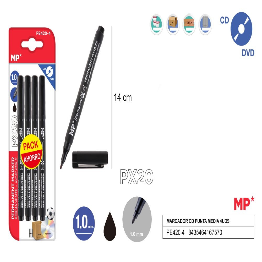 S4 MARCADOR CD/ NEGRO