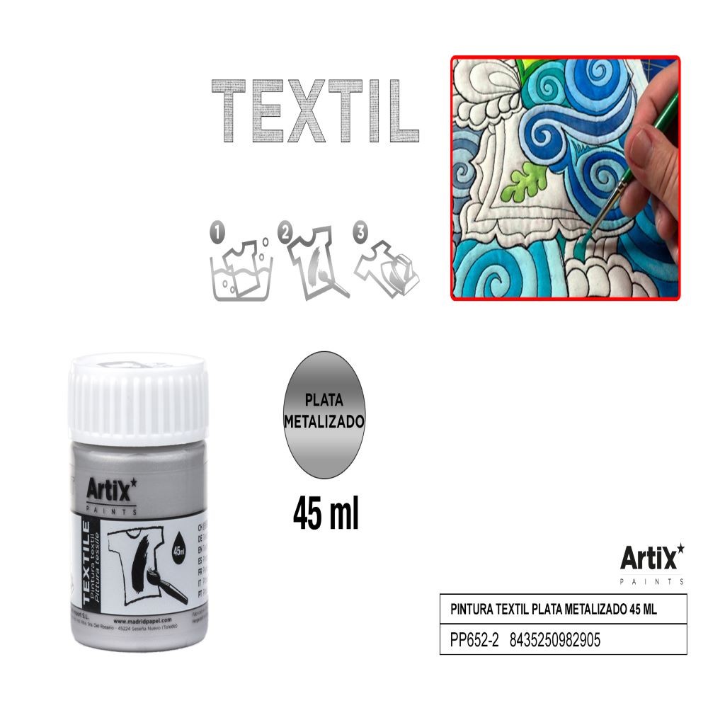 SILVER TEXTILE PAINT