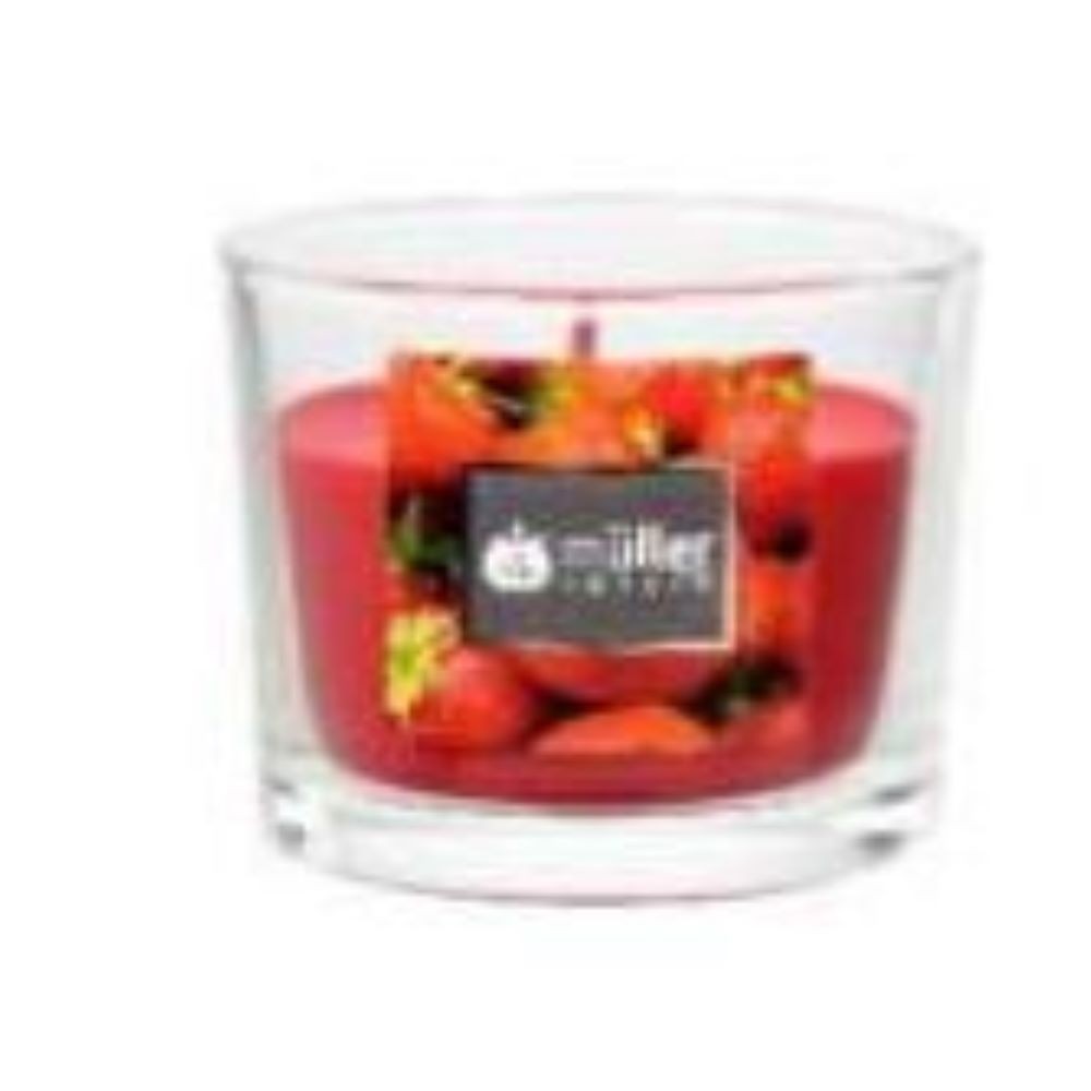 CANDLE- STRAWBERRY 16 H