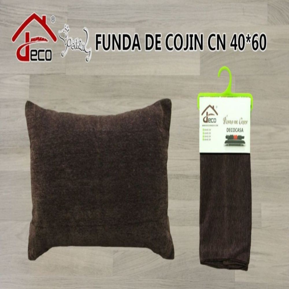 FUNDA COJÍN-MARRÓN 40X60