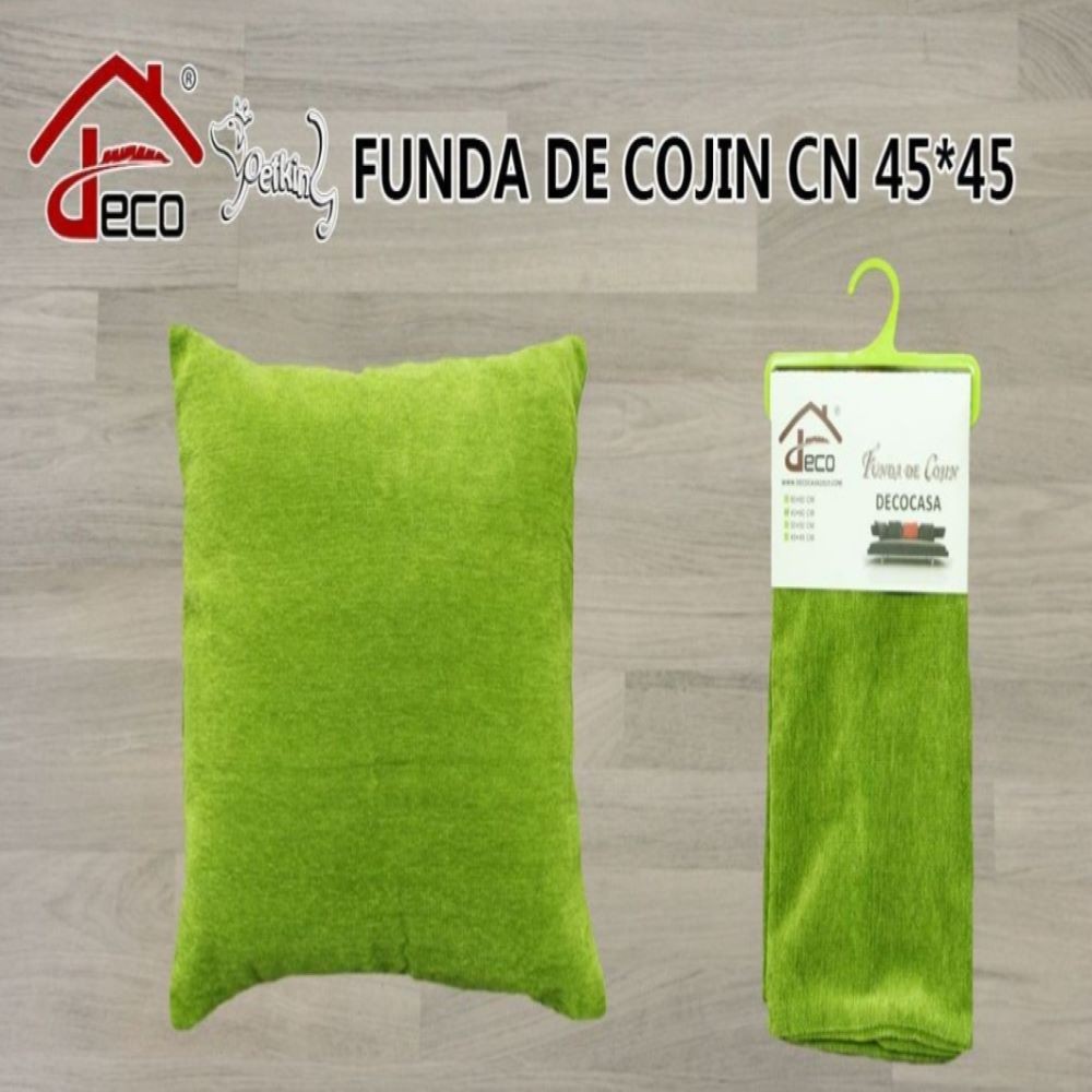CUSHION COVER- GREEN 45X45