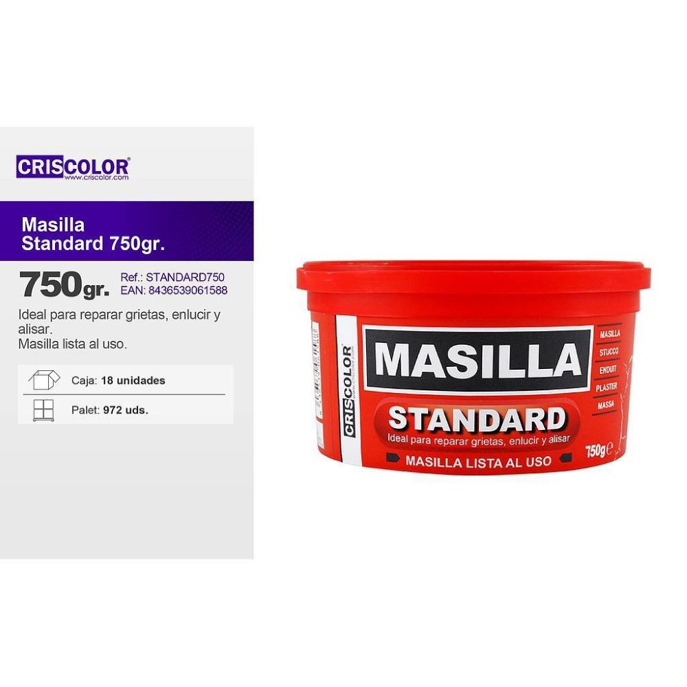 STANDARD WHITE PUTTY 750G