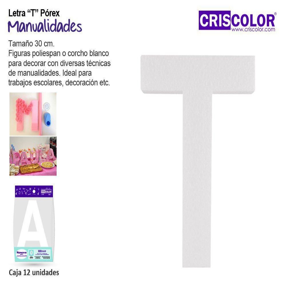 LETRA "T" PÓREX