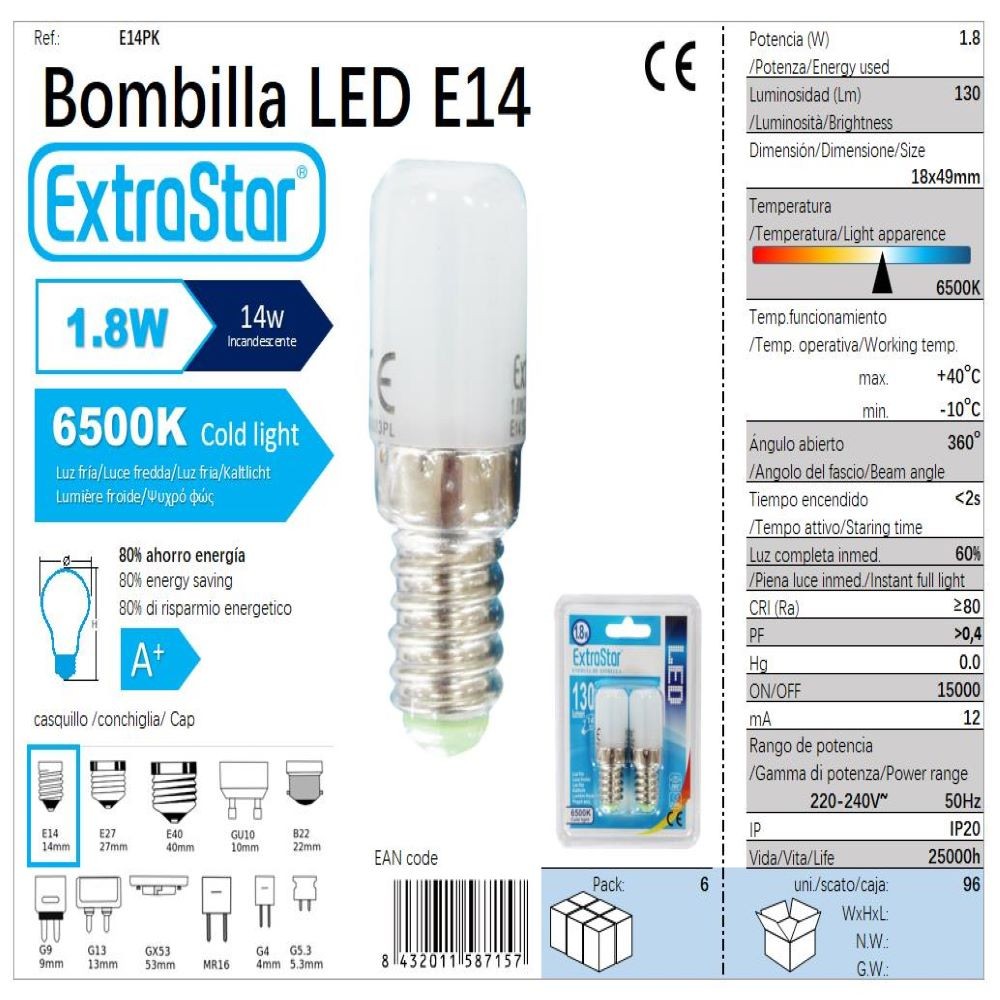 BOMBILLA LED E14
