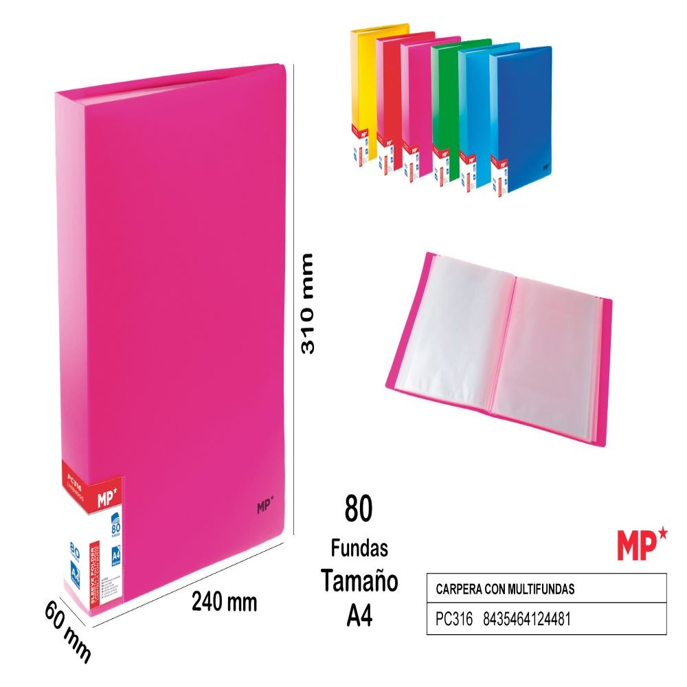 CARPETA C/MULTIFUNDAS A4