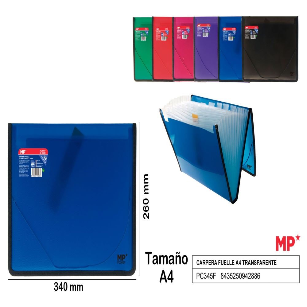 CARPETA FUELLE A4 AZUL