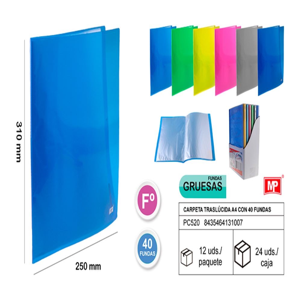CARPETA TRANSLÚCIDA 40