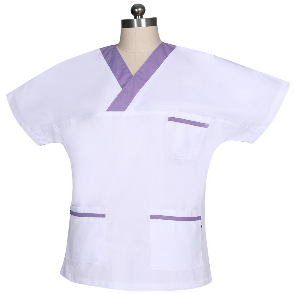 WHITE / VIOLET UNIFORM BATIN