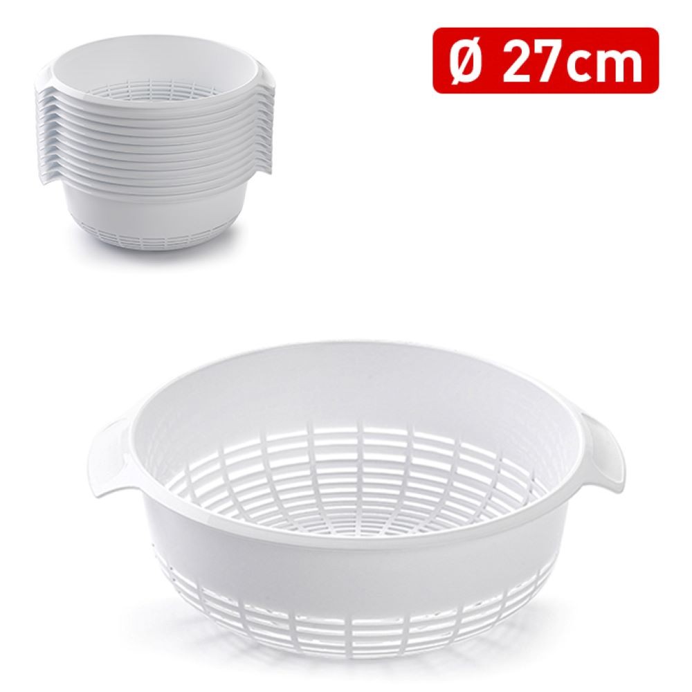 WHITE VEGETABLE DRAINER 23