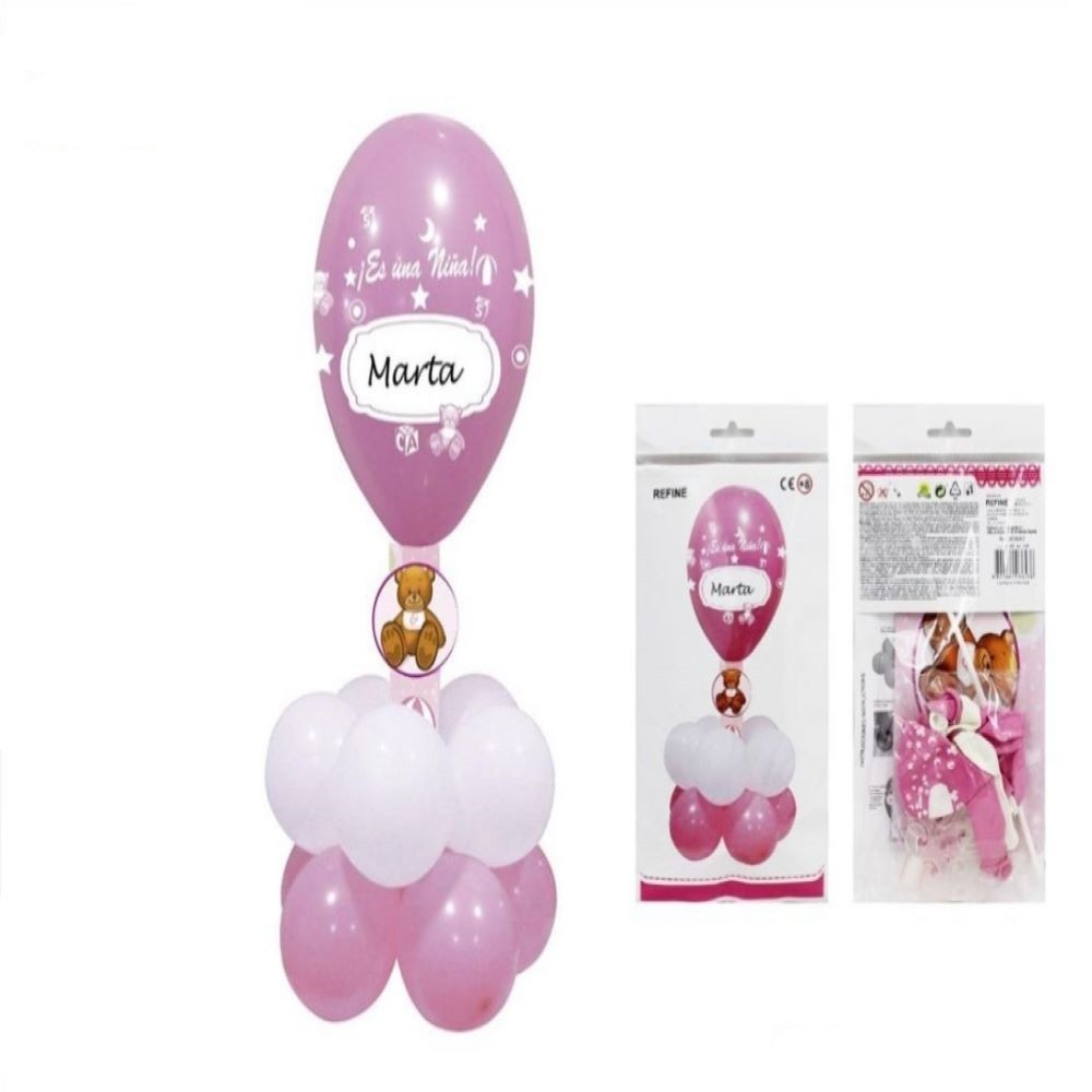PACK GLOBOS ROSA PERSON.