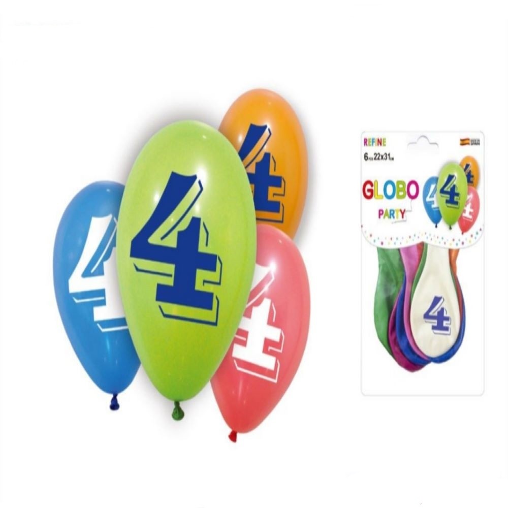 6 PRINTED BALLOONS PACK 4