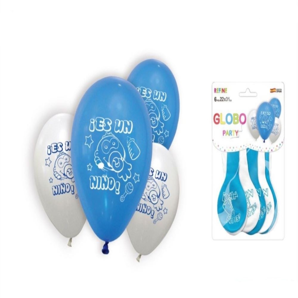 6PCS GLOBOS "ES UN NIÑO"