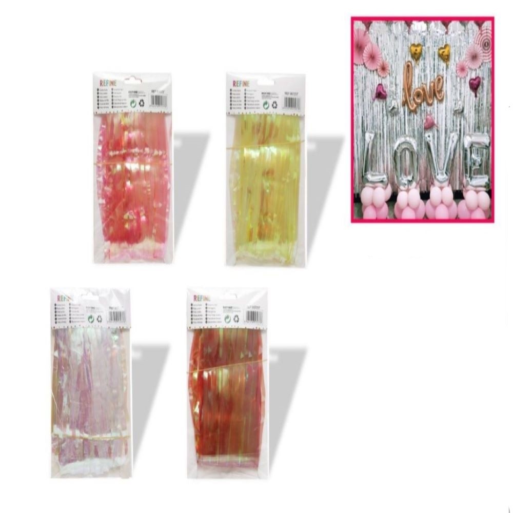 PARTY CURTAIN- METALLIC PURPLE