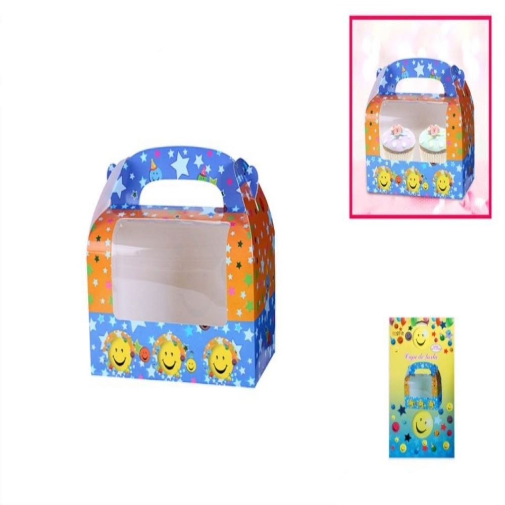 2PCS CAJA TARTA EMOJI