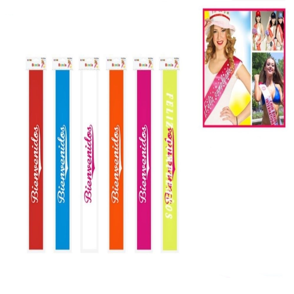 BANDA "BIENVENIDOS" UNICOLOR