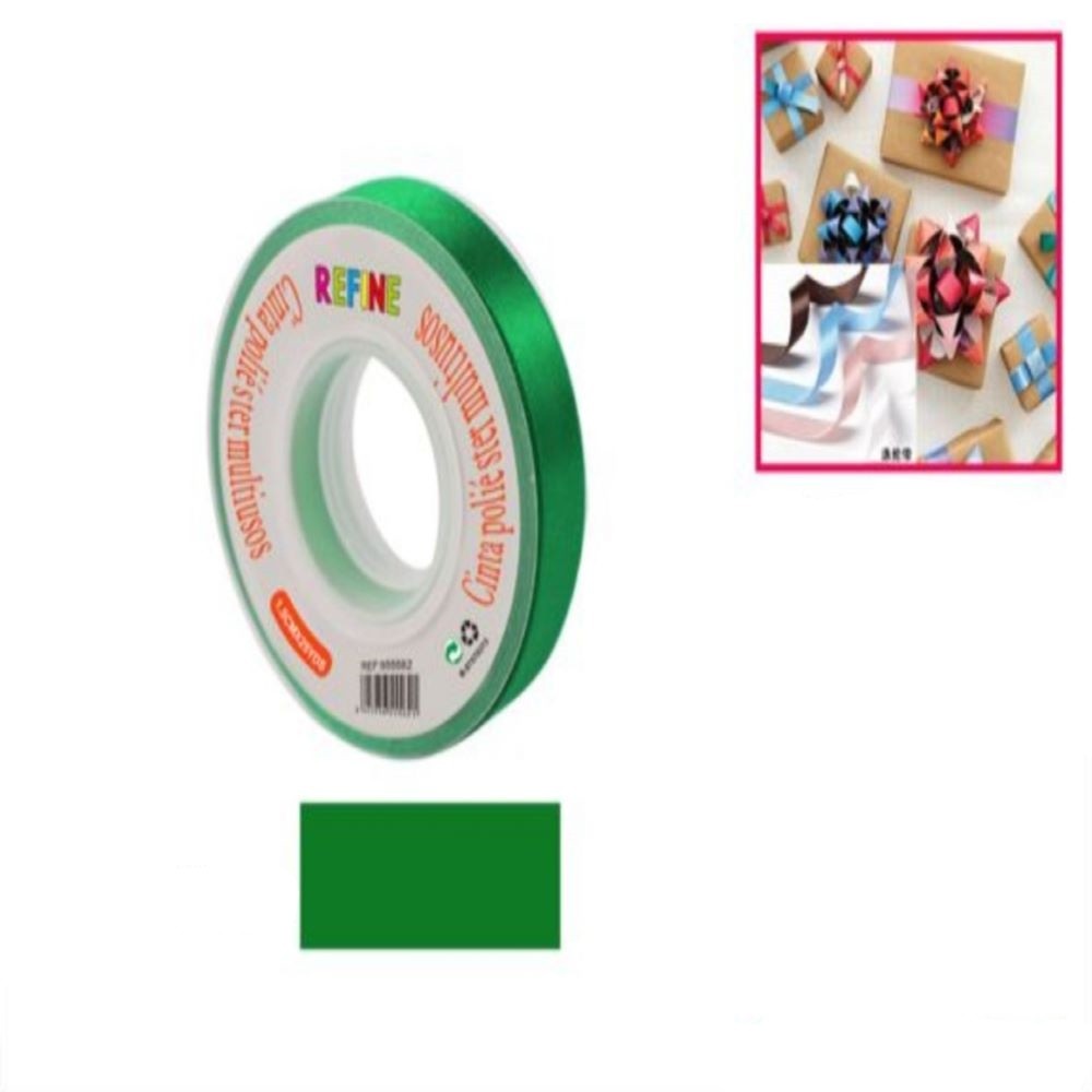 CINTA REGALO VERDE 1.5*25YDS