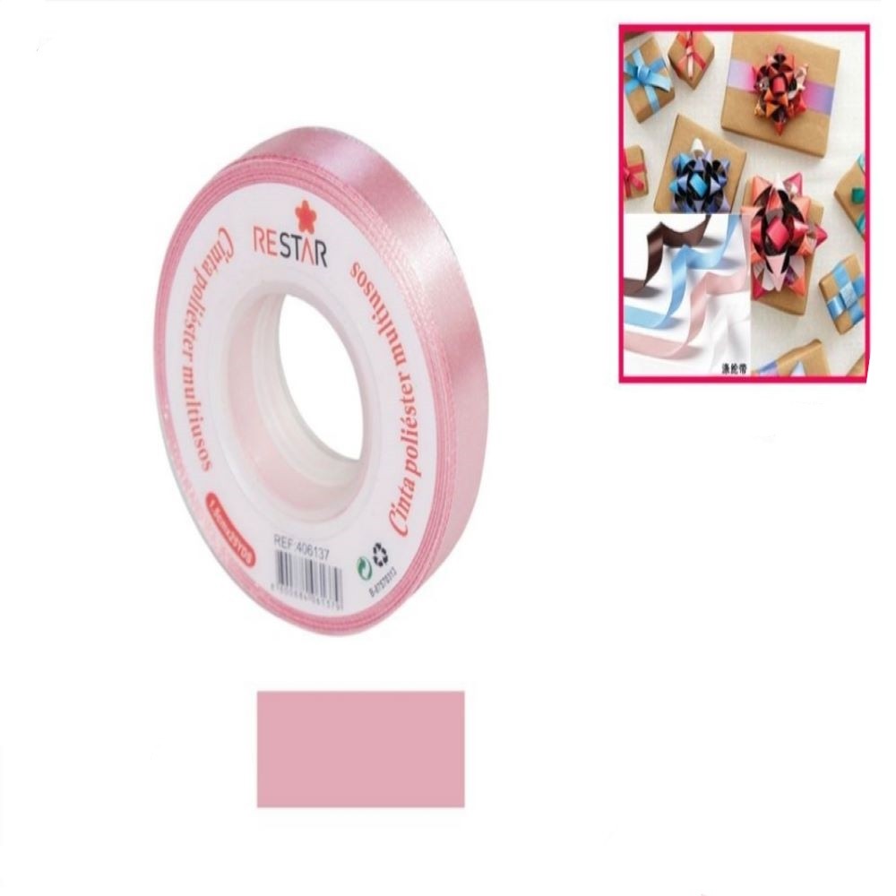 CINTA REGALO ROSA 1.5*25YDS