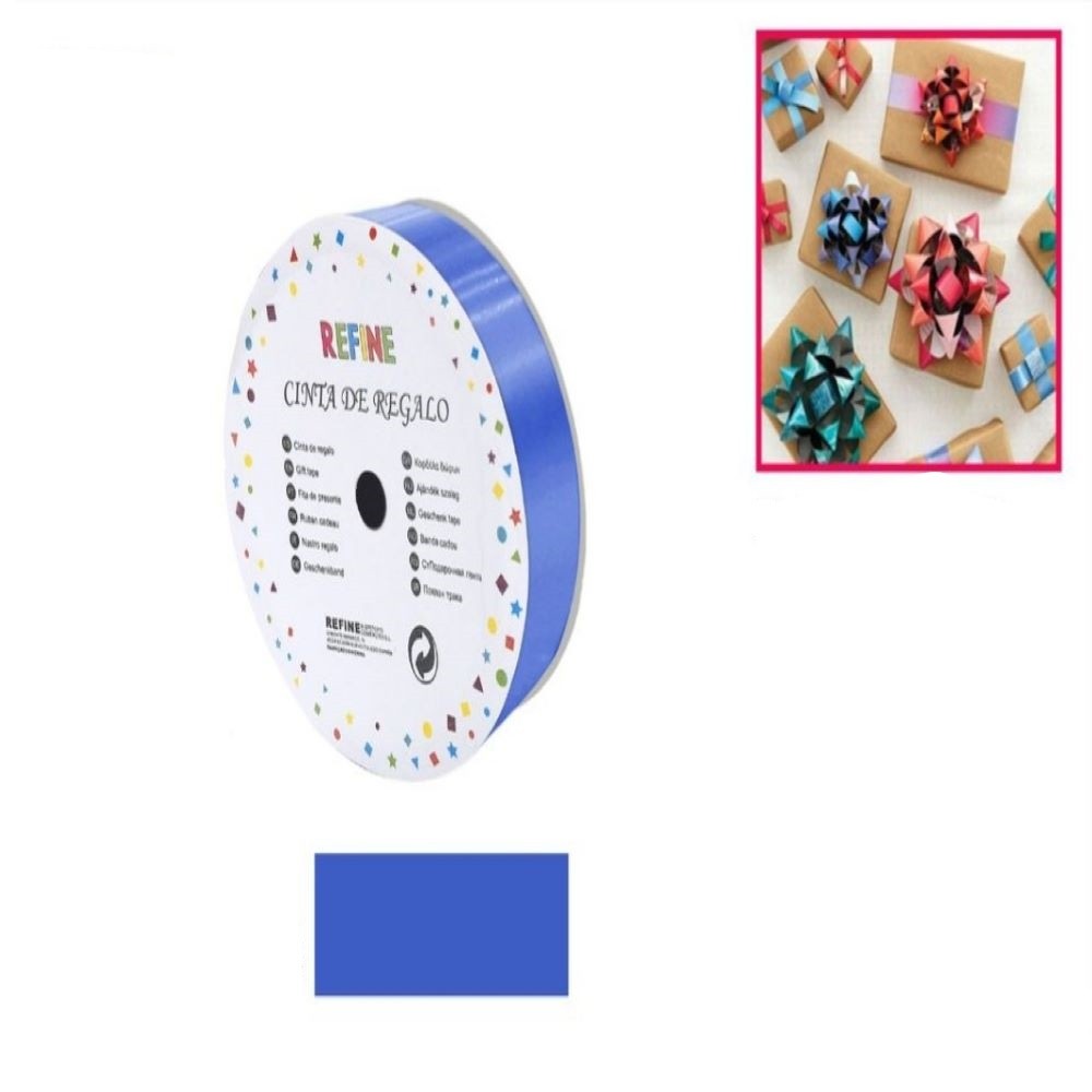 CINTA REGALO AZUL 1.8*25YDS
