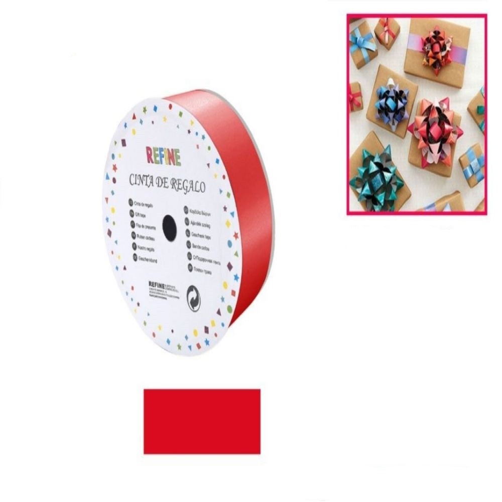 RED GIFT RIBBON 3.0 * 15YDS