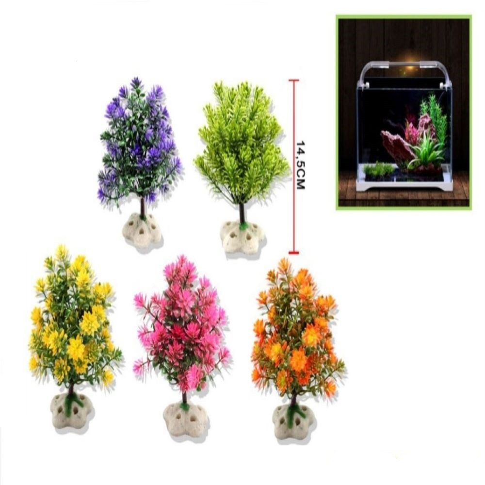 ADORNO DE ACUARIO- AMARILLO