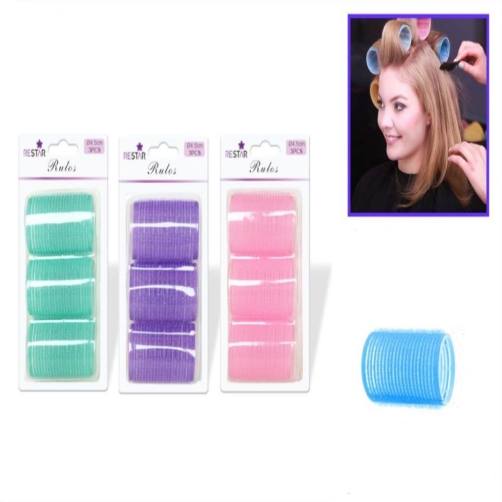3PCS ROLLERS / PINK