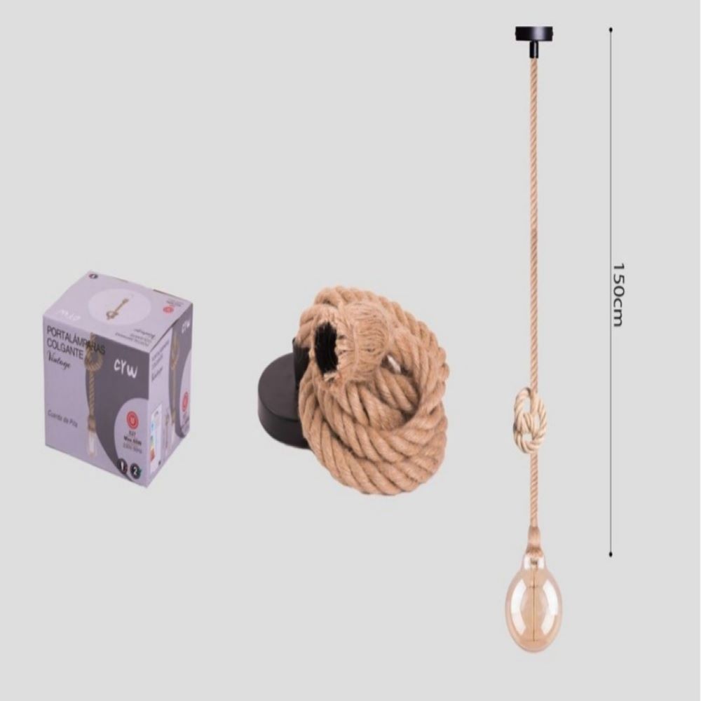 PORTALÁMPARAS/CUERDA DE PITA