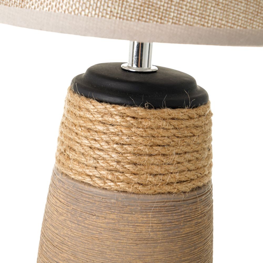 BROWN LAMP W/ROPE