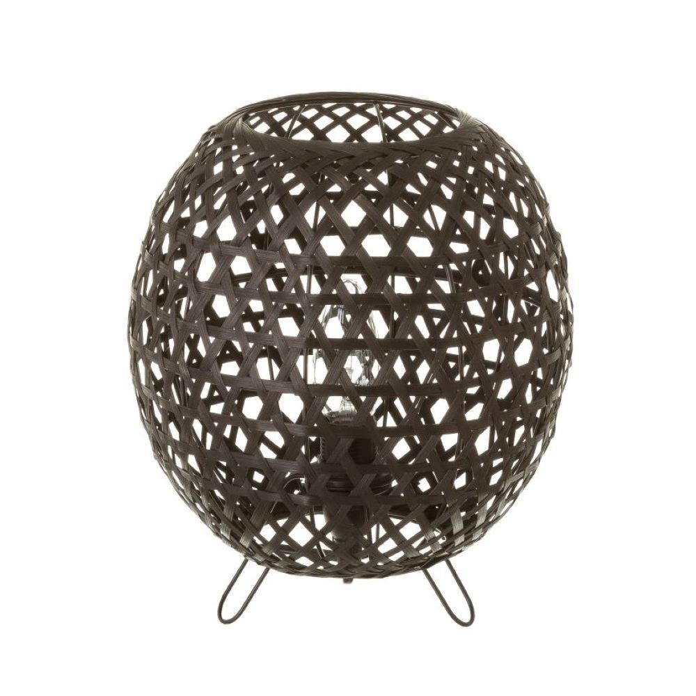 BLACK METAL-BAMBOO LAMP