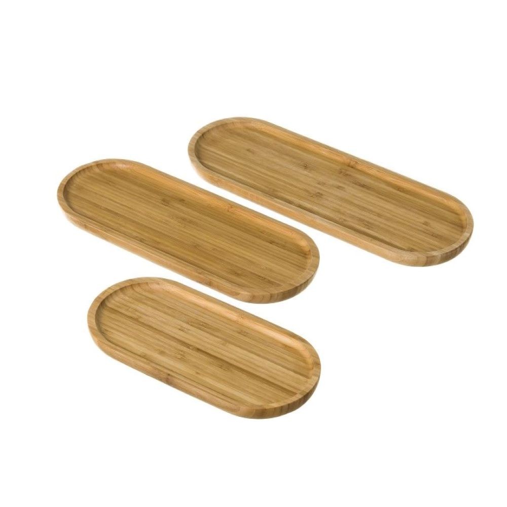 PACK3 TRAY- BAMBOO