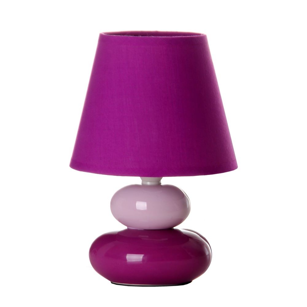 STONE LAMP- PURPLE