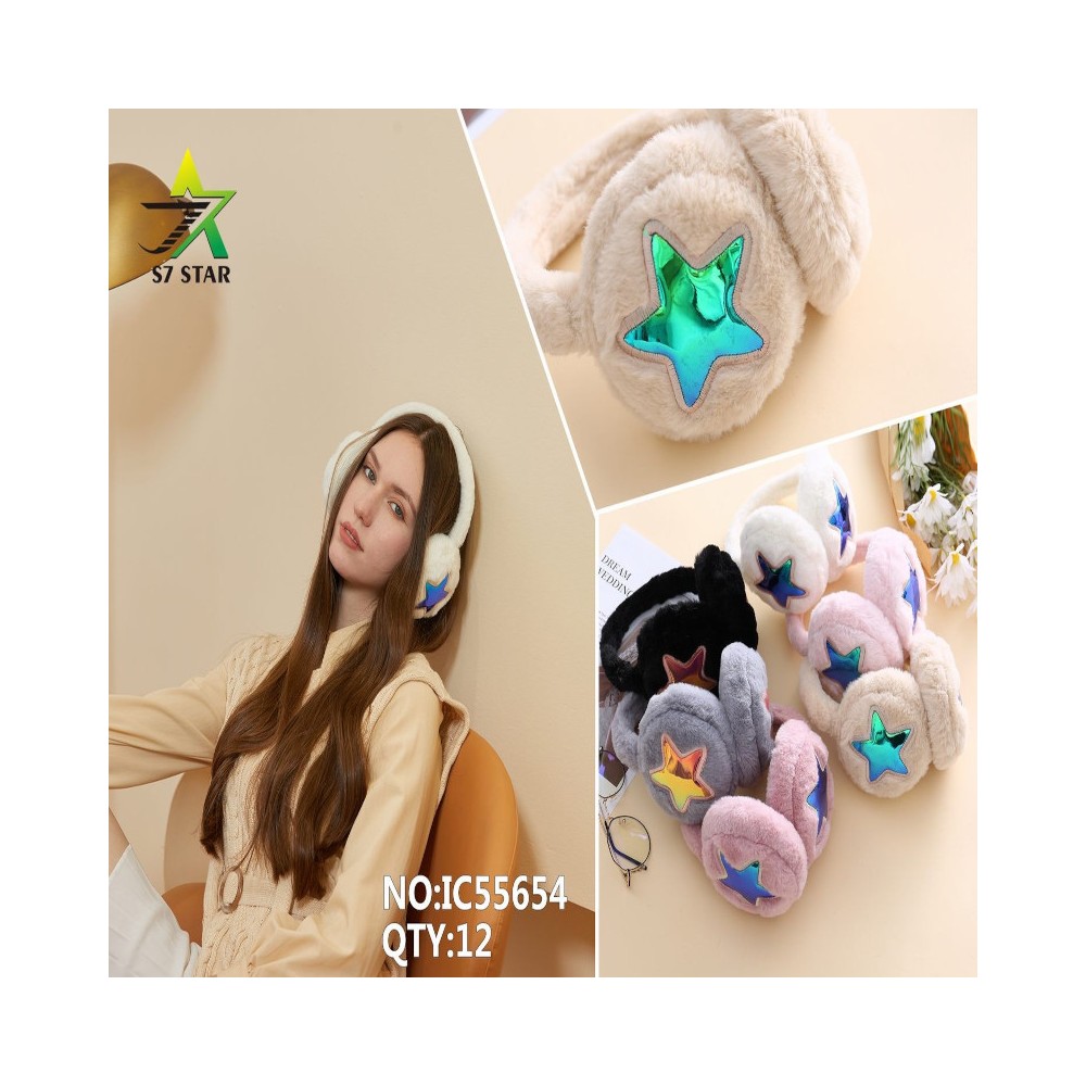 WOMEN'S STAR SEQUIN EARMUFFS